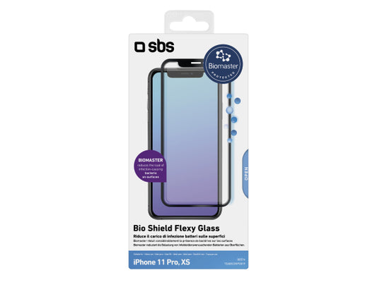 SBS Antimikrobielle Nanofaserfolie Bio Shield für iPhone 11 Pro/XS/X