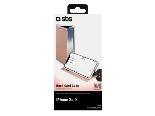 SBS Book Case mit Ständerfunktion für iPhone XS/X
