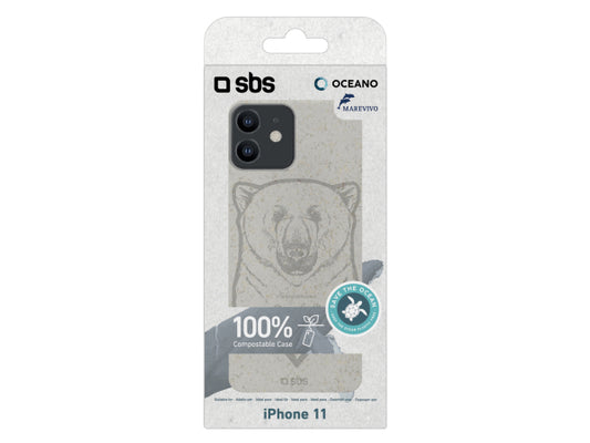 SBS Öko-Cover Bär für iPhone 11