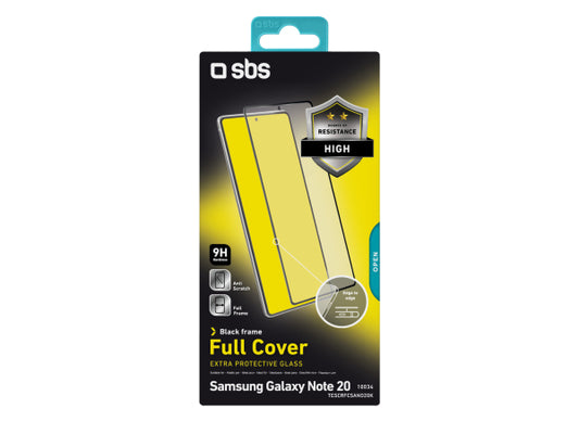 SBS Glas Displayschutz Full Cover für Samsung Galaxy Note 20