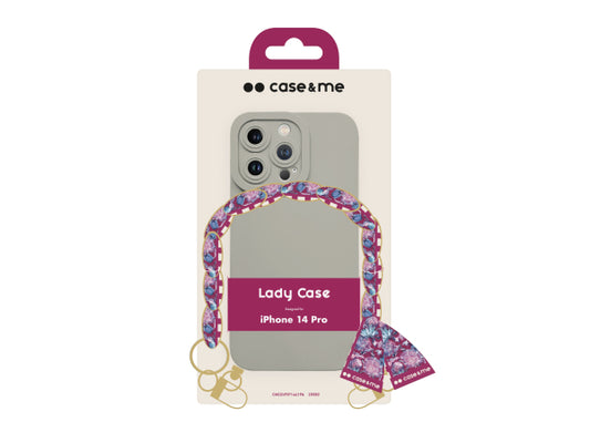 CASEME Hülle für das iPhone 14 Pro mit Handgelenkkette und Foulard