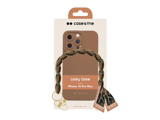 CASEME Hülle für das iPhone 14 Pro Max mit Handgelenkkette und Foulard