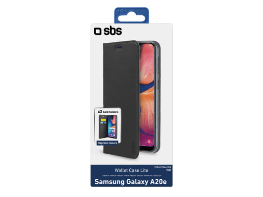 SBS Bookcase Wallet Lite-Hülle für Samsung Galaxy A20e