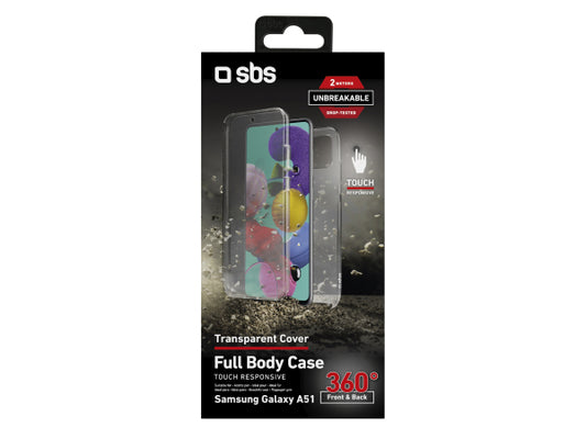SBS Cover Full Body 360° für Samsung Galaxy A51 – Unbreakable Collection