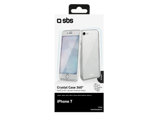 SBS Hülle Crystal 360° für iPhone 8 / 7
