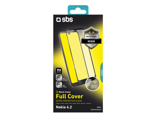 SBS Glas Displayschutz Full Cover für Nokia 4.2