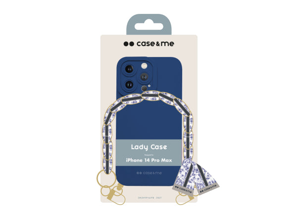 CASEME Hülle für das iPhone 14 Pro Max mit Handgelenkkette und Foulard Kaufuniversum - CASEME Hülle für das iPhone 14 Pro Max mit Handgelenkkette und Foulard