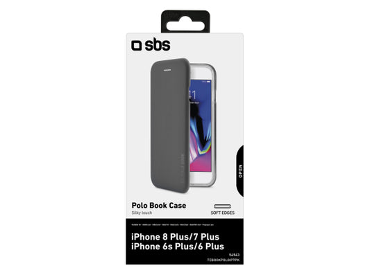 SBS Aufklappbare Schutzhülle für iPhone 8 Plus/7 Plus/6s Plus/6 Plus
