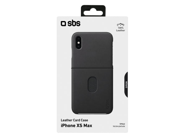 SBS Hartcover aus Echtleder für iPhone XS Max Kaufuniversum - SBS Hartcover aus Echtleder für iPhone XS Max