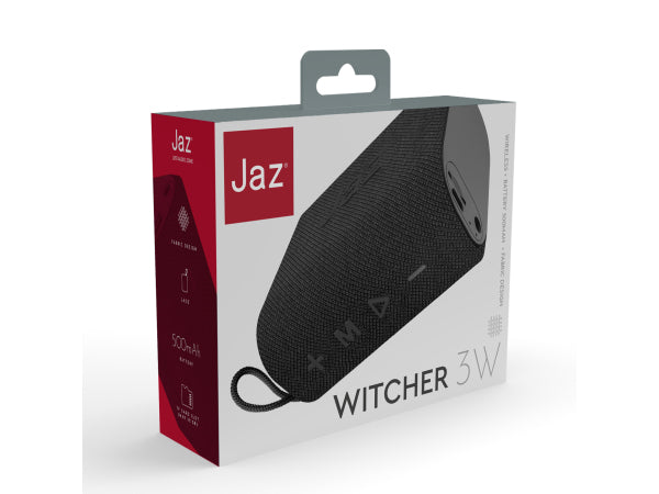JAZ Witcher 3 – Kabelloser Mini-Lautsprecher mit mehreren Eingängen und Schlaufe Kaufuniversum - JAZ Witcher 3 – Kabelloser Mini-Lautsprecher mit mehreren Eingängen und Schlaufe