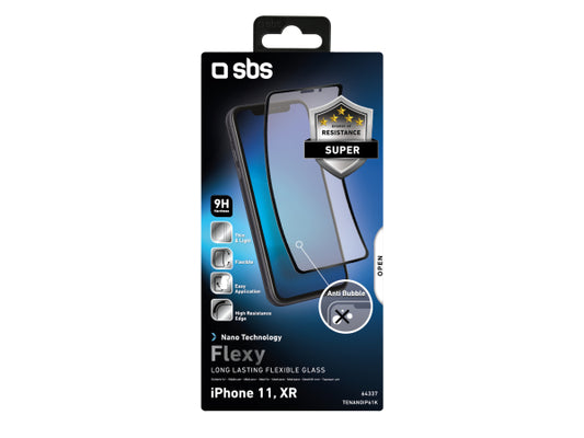 SBS Full Screen Protector Flexible Glass für iPhone 11/XR