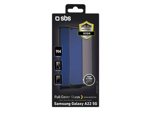 SBS Glas Displayschutz Full Cover für Samsung Galaxy A22 5G Kaufuniversum - SBS Glas Displayschutz Full Cover für Samsung Galaxy A22 5G