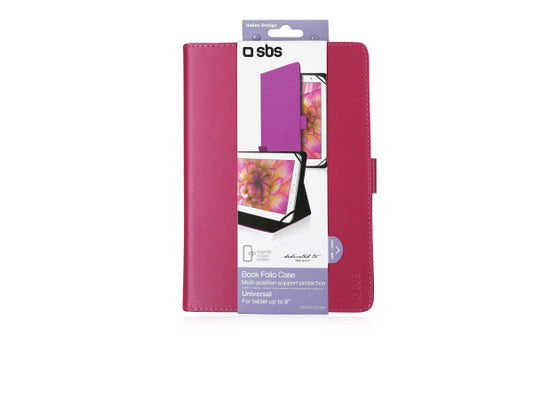 SBS Klapphülle in universellem Hochformat Book Lite für Tablet bis zu 8''