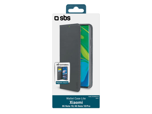SBS Bookcase Wallet Lite-Hülle für Xiaomi Mi Note 10/Mi Note 10 Pro