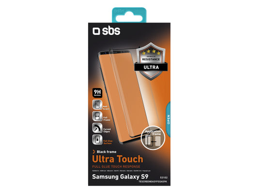 SBS Full Glue Displayschutzfolie mit Applikator für Samsung Galaxy S9