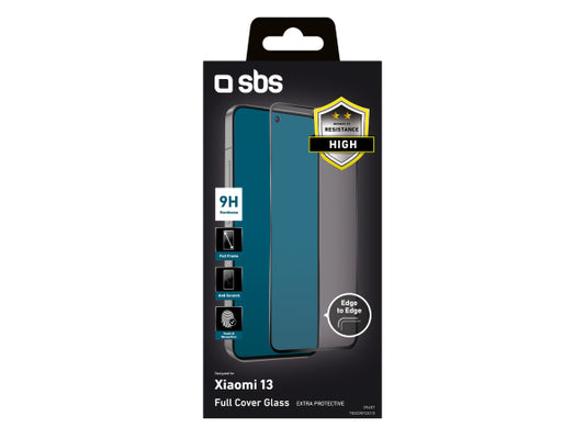 SBS Glas Displayschutz Full Cover für Xiaomi 13/14