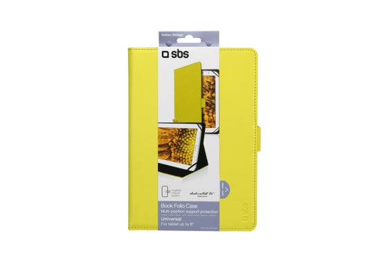 SBS Klapphülle in universellem Hochformat Book Lite für Tablet bis zu 8''