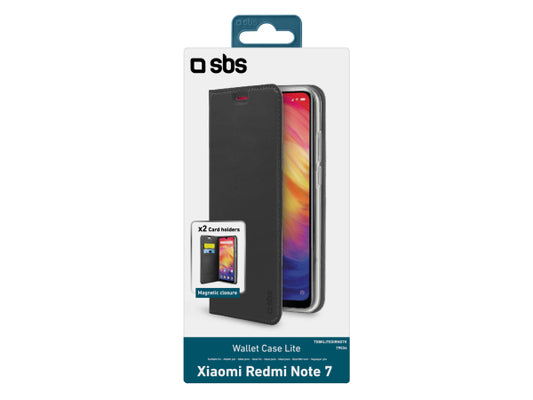 SBS Bookcase Wallet Lite-Hülle für Xiaomi Redmi Note 7