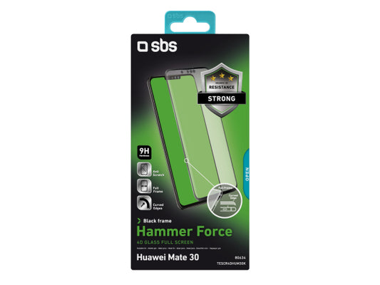 SBS Glas Displayschutz 4D Full Glass für Huawei Mate 30