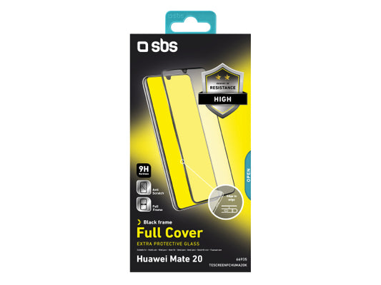 SBS Glas Displayschutz Full Cover für Huawei Mate 20