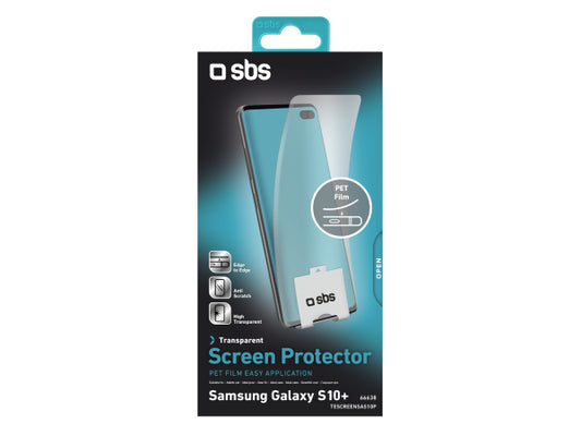 SBS Schutzfilm mit Applikator für Samsung Galaxy S10+