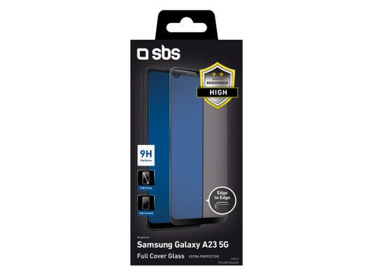 SBS Glas Displayschutz Full Cover für Samsung Galaxy A23 5G