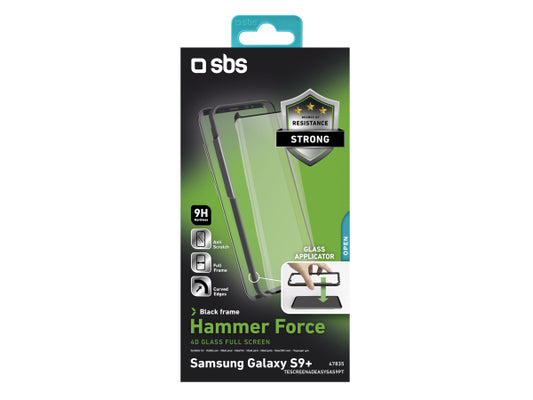 SBS Glass Screen Protector Friendly für Samsung Galaxy S9+
