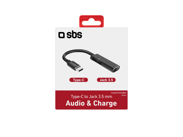 SBS USB-C-Stecker auf Klinkenbuchse 3,5 mm mit USB-C-Ladeanschluss Kaufuniversum - SBS USB-C-Stecker auf Klinkenbuchse 3,5 mm mit USB-C-Ladeanschluss