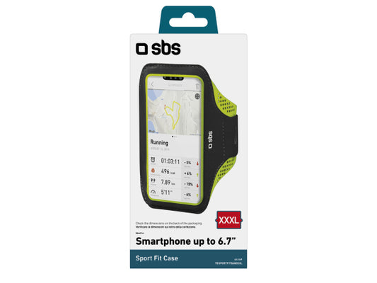 SBS XXXL-Laufarmband für Smartphones bis zu 6,7 Zoll mit Touchfenster