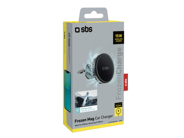 SBS Handyhalterung mit Lüfter und kabelloser 15-W-Aufladung Kaufuniversum - SBS Handyhalterung mit Lüfter und kabelloser 15-W-Aufladung