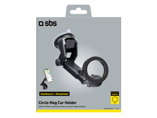 SBS Magnetische Autohalterung für Armaturenbrett und Windschutzscheibe, kompatibel mit MagSafe