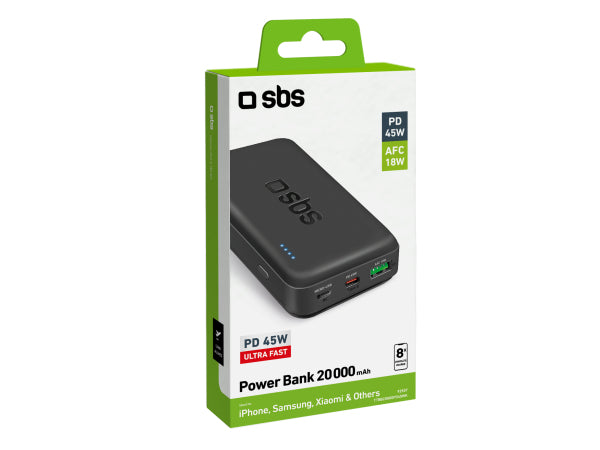 SBS Powerbank mit 20 000 mAh und Power Delivery 45 W Kaufuniversum - SBS Powerbank mit 20 000 mAh und Power Delivery 45 W