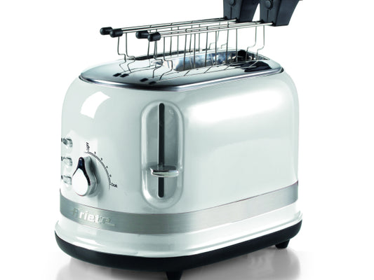 Ariete Toaster mit Klemmen - Moderna - Weiss