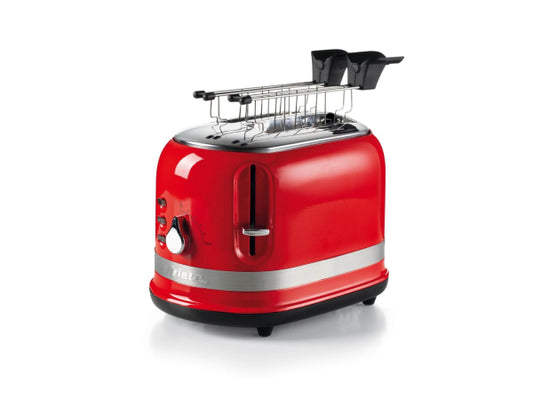 Ariete Toaster mit Klemmen - Moderna - Rot
