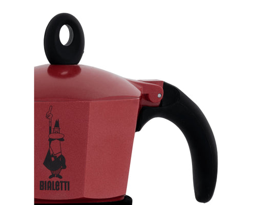 BIALETTI MOKA INDUCTION RED, 4 Becher