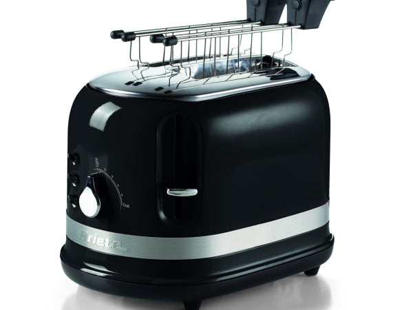 Ariete Toaster mit Klemmen - Moderna - Schwarz Kaufuniversum - Ariete Toaster mit Klemmen - Moderna - Schwarz