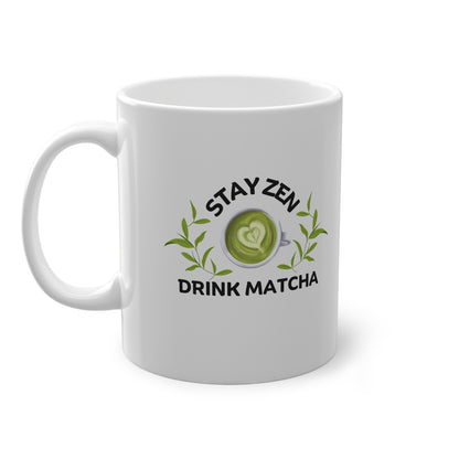 Stay Zen Drink Matcha Mug Matcha Lover Gift, Japanese Tea Cup, Aesthetic Coffee Mug, Mindfulness Gift