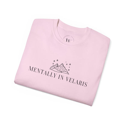 Mentally in Velaris | Night Court Aesthetic Shirt | Rhysand Bookish Tee | Romantasy Fantasy Lover Gift | Fae Merch | Book Boyfriend Shirt