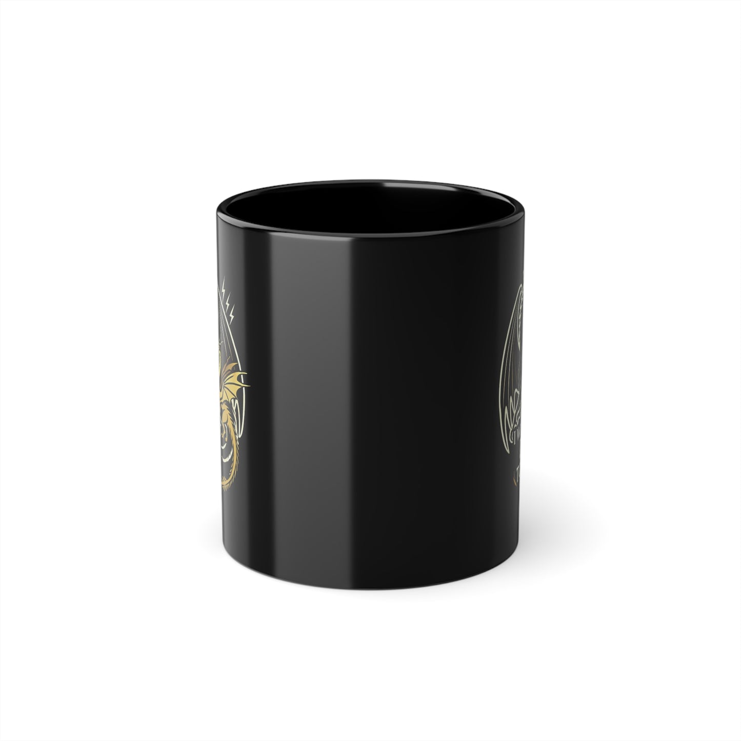 Kaufuniversum - Mystical Black Coffee Cup, 11oz with Unique Design for Coffee Lovers, Perfect for Home or Office, Gift Ideas for Holidays, Mugs for Tea