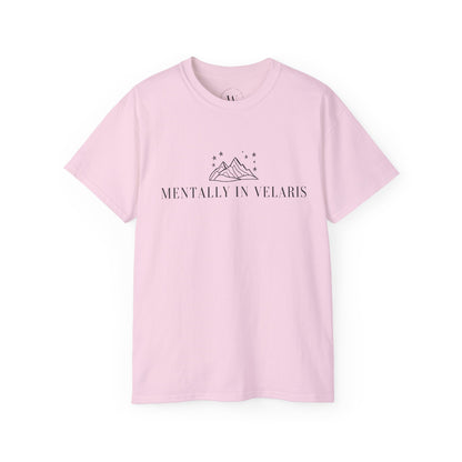 Mentally in Velaris | Night Court Aesthetic Shirt | Rhysand Bookish Tee | Romantasy Fantasy Lover Gift | Fae Merch | Book Boyfriend Shirt