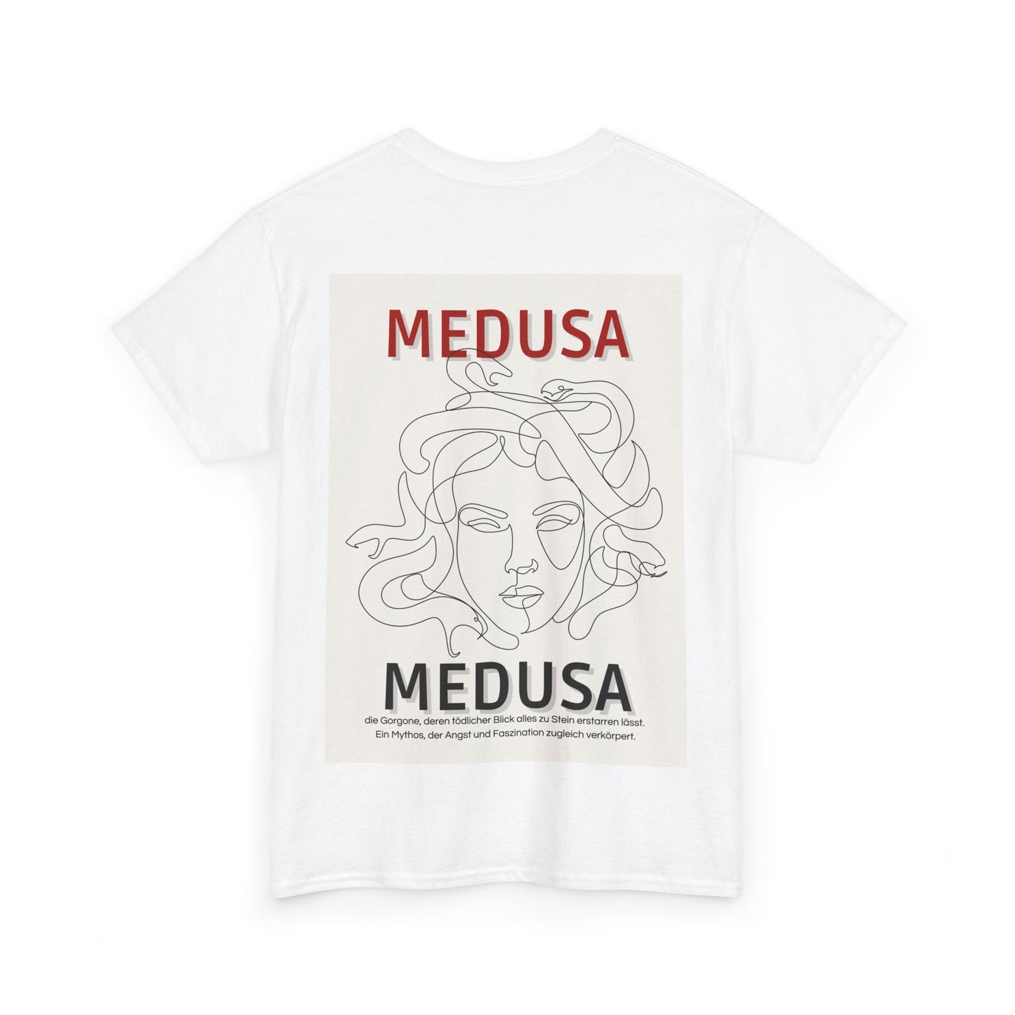 Kaufuniversum - Medusa Unisex Heavy Cotton Tee  | Greek Mythology Shirt | Gorgon Aesthetic | Dark Academia Fashion | Casual Streetwear
