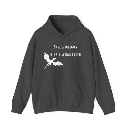 Save a Dragon Ride a Wingleader Hoodie |  Xaden Riorson | Fourth Wing, Iron Flame, Onyx Storm Fans | Romantasy Tee | Book Boyfriend