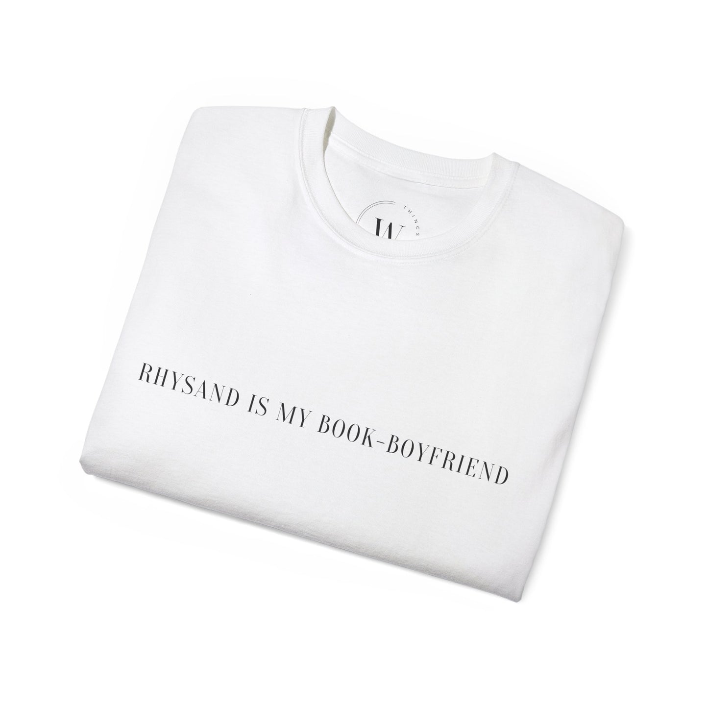 Kaufuniversum - Rhysand Is My Book-Boyfriend Unisex Ultra Cotton Tee, Book Lover Gift, Fantasy Fan Apparel, Cute Reading T-Shirt, Literary Quote Shirt