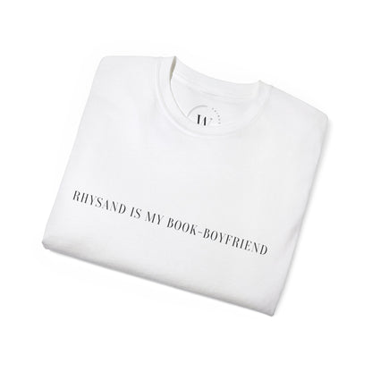 Rhysand Is My Book-Boyfriend Unisex Ultra Cotton Tee, Book Lover Gift, Fantasy Fan Apparel, Cute Reading T-Shirt, Literary Quote Shirt