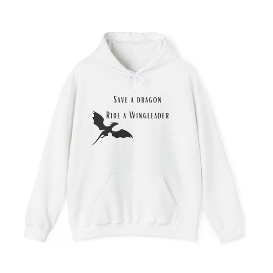 Kaufuniversum - Save a Dragon Ride a Wingleader Hoodie |  Xaden Riorson | Fourth Wing, Iron Flame, Onyx Storm Fans | Romantasy Tee | Book Boyfriend