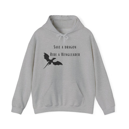 Save a Dragon Ride a Wingleader Hoodie |  Xaden Riorson | Fourth Wing, Iron Flame, Onyx Storm Fans | Romantasy Tee | Book Boyfriend
