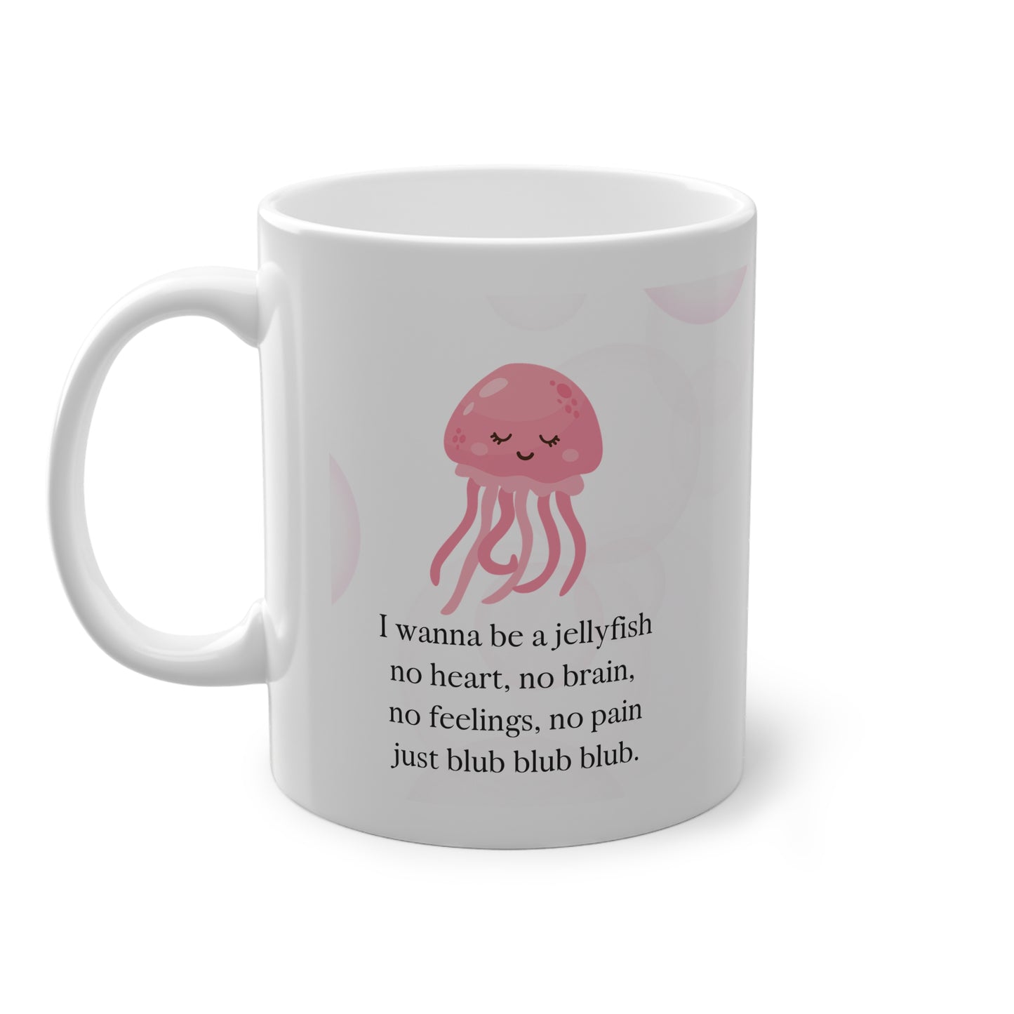 Kaufuniversum - Playful Jellyfish Mug, Cute Coffee Cup for Nautical Lovers, Fun Gift for Friends, Beach Vibes, Ocean Decor, Quirky Kitchenware