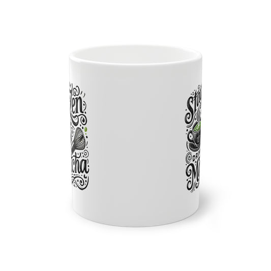 Stay Zen, Drink Matcha Mug  Tranquil Ceramic Tea Cup | Mindful & Aesthetic Gift for Matcha Lovers