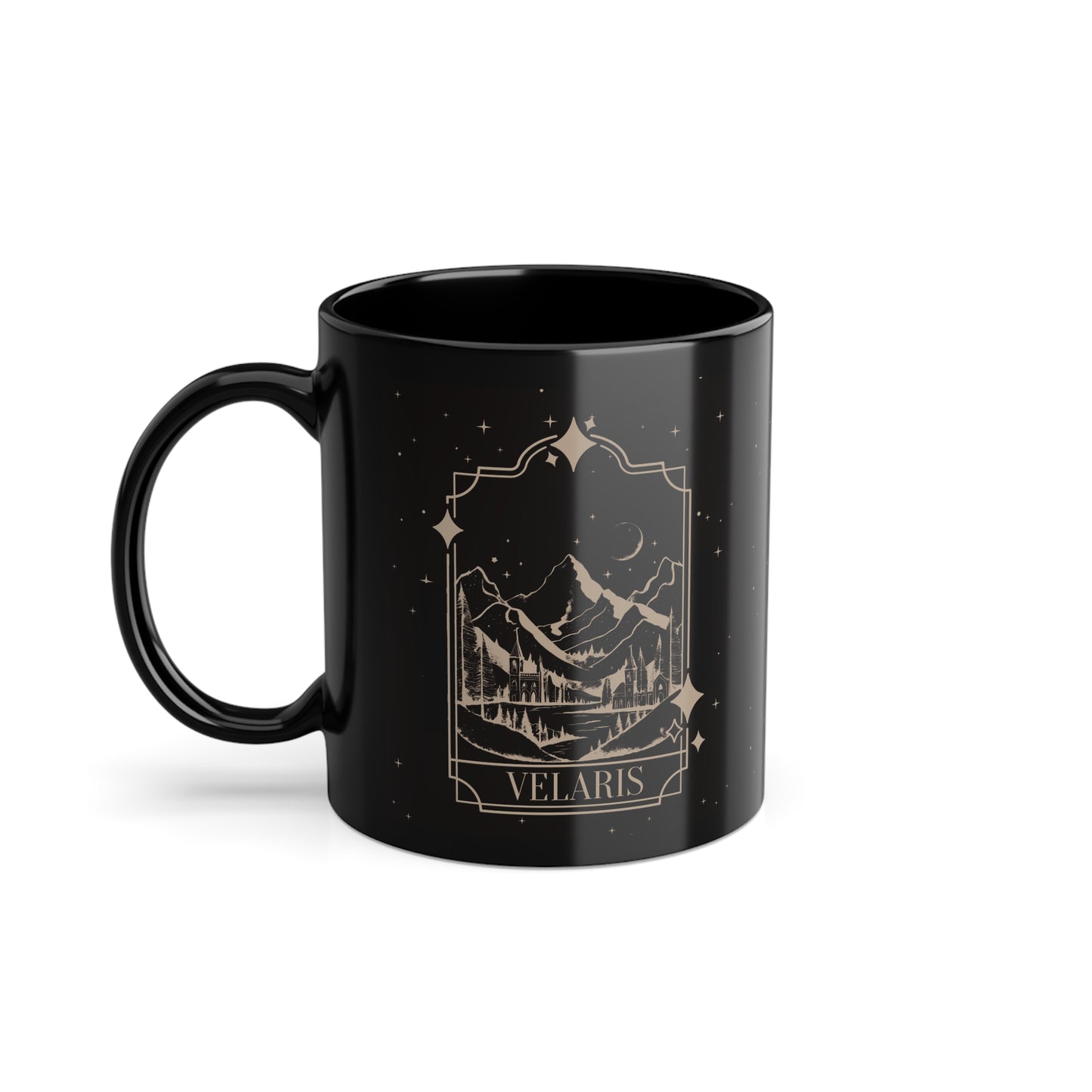 Kaufuniversum - Velaris Night Court Tasse To the Stars Who Listen | ACOTAR Fantasy Kaffeetasse | Geschenk für Buchliebhaber | Velaris Stadt Design