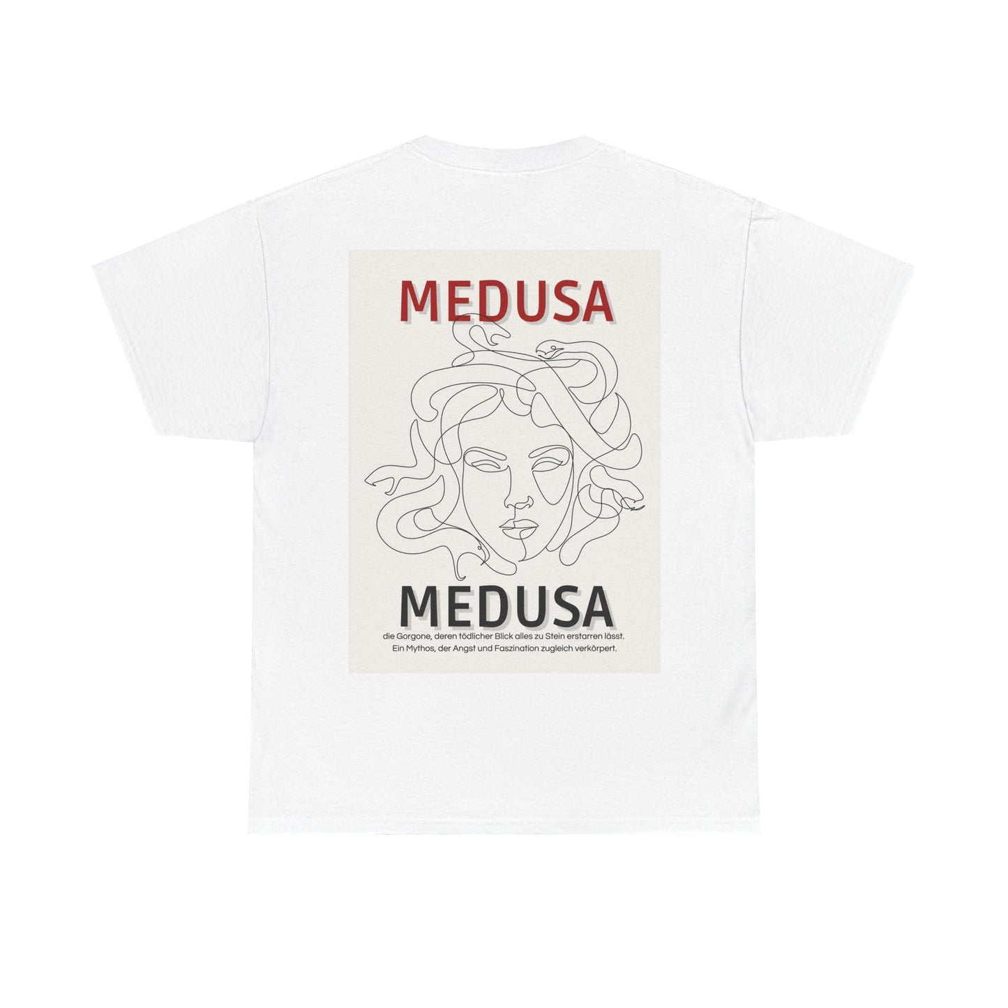 Kaufuniversum - Medusa Unisex Heavy Cotton Tee  | Greek Mythology Shirt | Gorgon Aesthetic | Dark Academia Fashion | Casual Streetwear